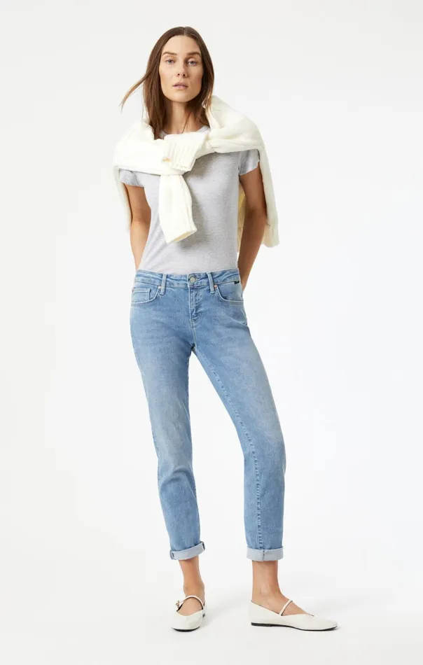 Ada Boyfriend In Light Brushed Flex Blue Women Mavi Jeans Denim Ada Boyfriend In Light Brushed Flex Blue Women Mavi Jeans Denim
