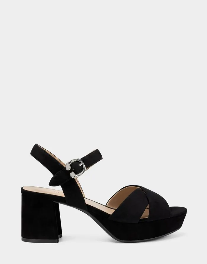 Aerosoles Comfortable Women039s Crisscross Platform Sandal In Black Suede Black Suede Women Platforms Aerosoles Comfortable Women039s Crisscross Platform Sandal In Black Suede Black Suede Women Platforms
