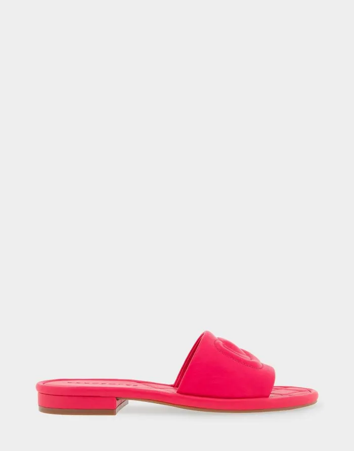 Aerosoles Comfortable Women039s Debossed Chain Link Slide Sandal In Virtual Pink Leather Virtual Pink Leather Women Clogs and Mules Aerosoles Comfortable Women039s Debossed Chain Link Slide Sandal In Virtual Pink Leather Virtual Pink Leather Women Clogs and Mules