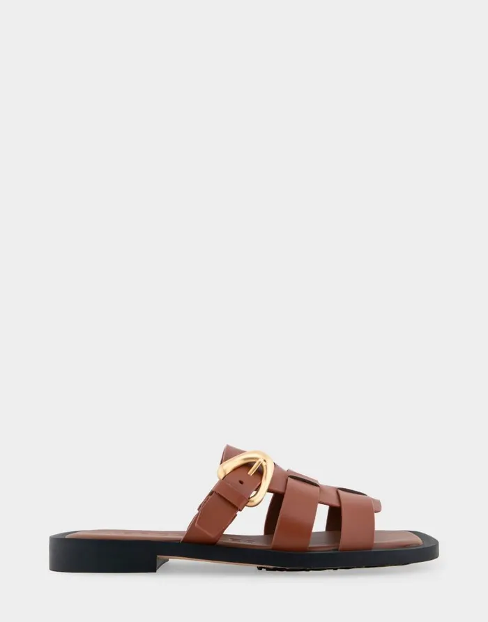 Aerosoles Comfortable Women039s Fisherman Flat Slide Sandal In Gingerbread Leather Gingerbread Leather Women Clogs and Mules Aerosoles Comfortable Women039s Fisherman Flat Slide Sandal In Gingerbread Leather Gingerbread Leather Women Clogs and Mules