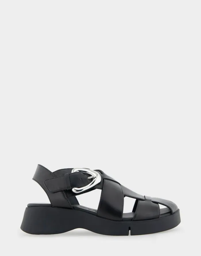 Aerosoles Comfortable Women039s Fisherman Molded Footbed Sandal In Black Leather Black Leather Women Clogs and Mules Aerosoles Comfortable Women039s Fisherman Molded Footbed Sandal In Black Leather Black Leather Women Clogs and Mules