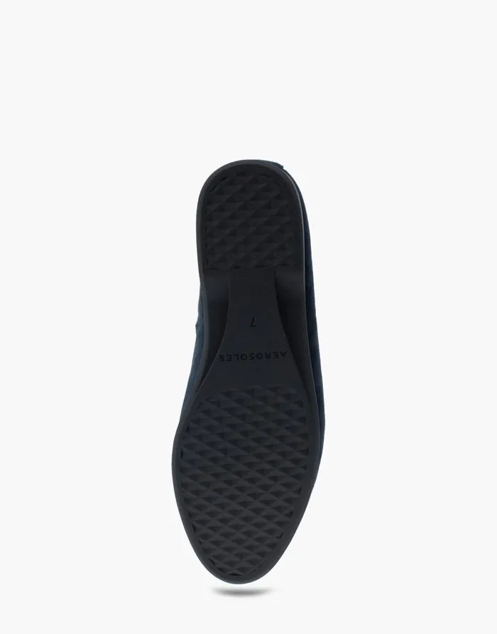 Aerosoles Comfortable Women039s Flat In Navy Genuine Suede Navy Genuine Suede Women Ballet