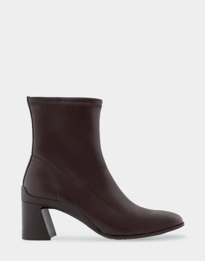 Aerosoles Comfortable Women039s Heeled Ankle Boot In Brown Stretch Faux Leather Brown Stretch Faux Leather Women Wide Width Boots Aerosoles Comfortable Women039s Heeled Ankle Boot In Brown Stretch Faux Leather Brown Stretch Faux Leather Women Wide Width Boots