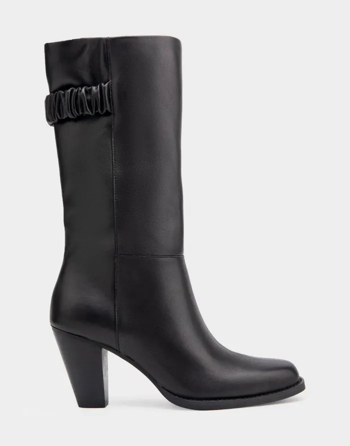 Aerosoles Comfortable Women039s Heeled Midcalf Boot In Black Genuine Leather Black Genuine Leather Women Tall Boots Aerosoles Comfortable Women039s Heeled Midcalf Boot In Black Genuine Leather Black Genuine Leather Women Tall Boots