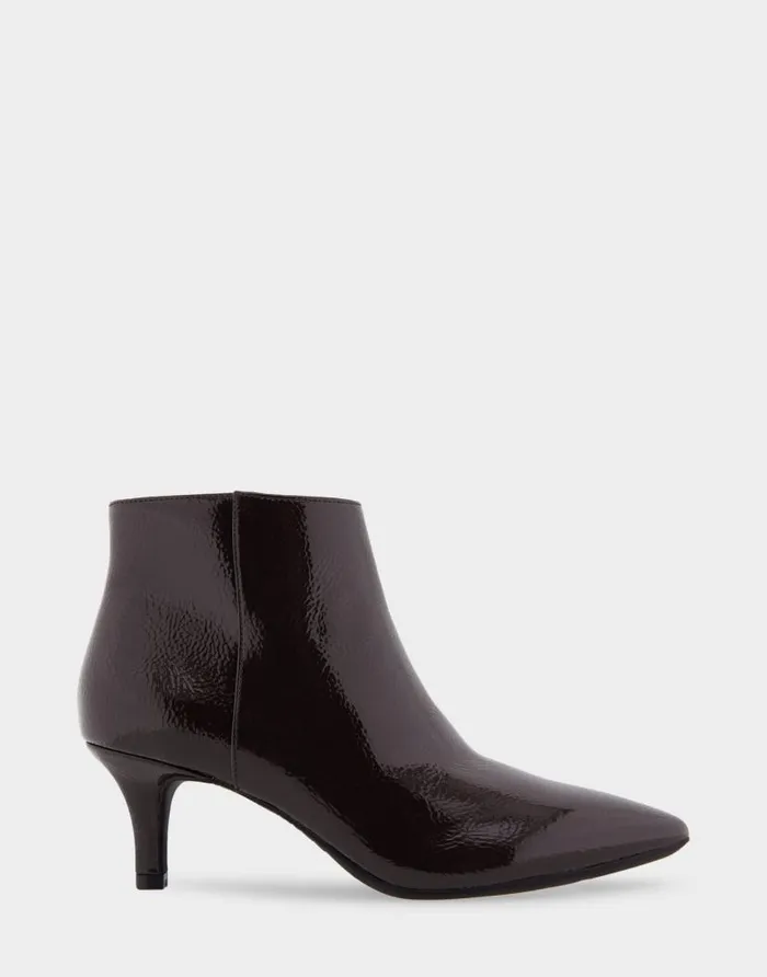 Aerosoles Comfortable Women039s Kitten Heel Ankle Boot In Brown Patent Faux Leather Java Patent Faux Leather Women Ankle Boots Aerosoles Comfortable Women039s Kitten Heel Ankle Boot In Brown Patent Faux Leather Java Patent Faux Leather Women Ankle Boots