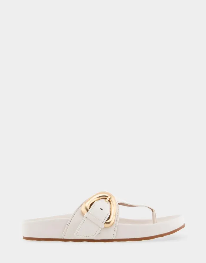 Aerosoles Comfortable Women039s Oversized Buckle Molded Footbed Thong Sandal In Eggnog Leather Eggnog Leather Women Clogs and Mules Aerosoles Comfortable Women039s Oversized Buckle Molded Footbed Thong Sandal In Eggnog Leather Eggnog Leather Women Clogs and Mules