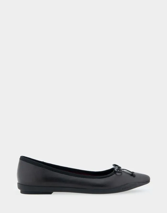 Aerosoles Comfortable Women039s Point Toe Flat In Black Leather Black Genuine Leather Women Ballet Aerosoles Comfortable Women039s Point Toe Flat In Black Leather Black Genuine Leather Women Ballet