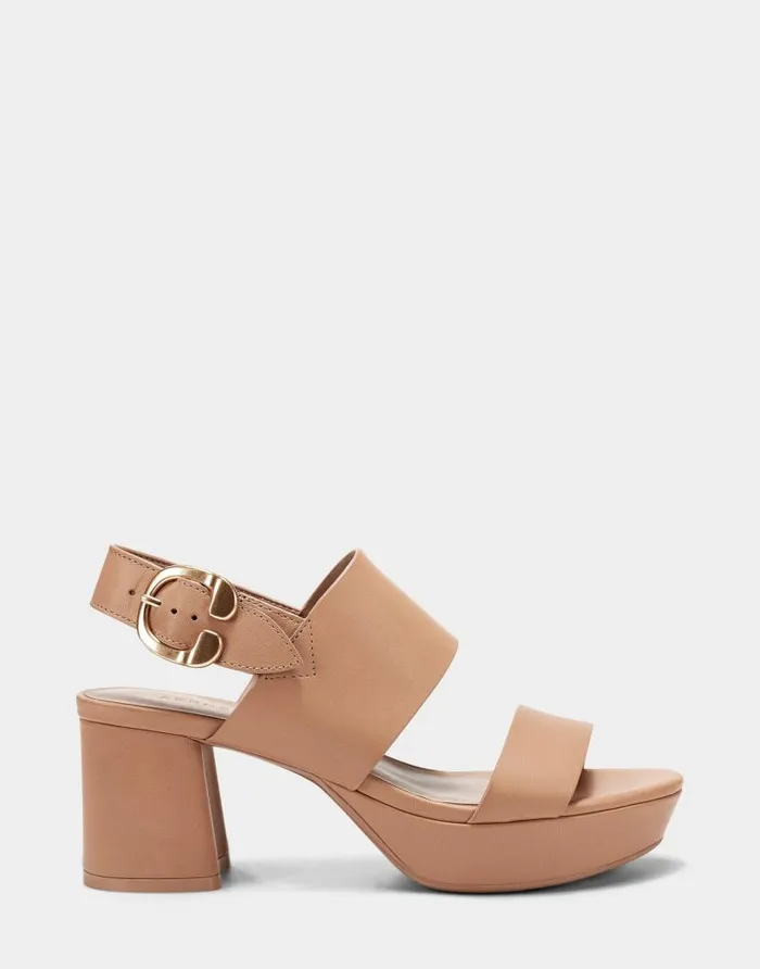 Aerosoles Comfortable Women039s Sandal In Nude Genuine Leather Nude Leather Women Dress