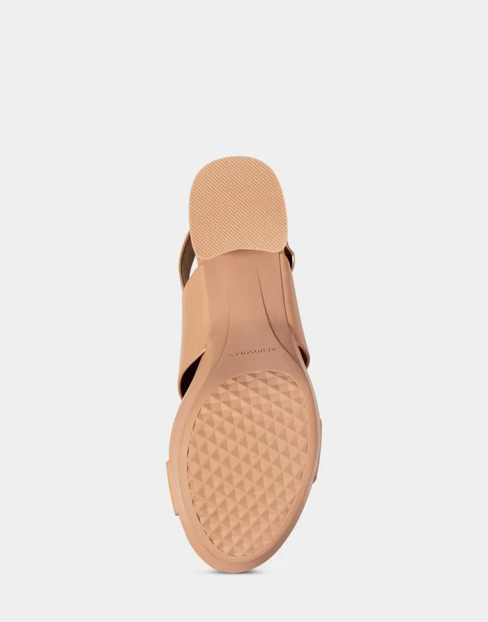 Aerosoles Comfortable Women039s Sandal In Nude Genuine Leather Nude Leather Women Dress