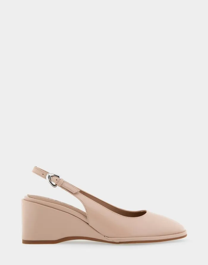 Aerosoles Comfortable Women039s Sculpted Wedge Slingback In Cipria Leather Cipria Leather Women Wedges Aerosoles Comfortable Women039s Sculpted Wedge Slingback In Cipria Leather Cipria Leather Women Wedges