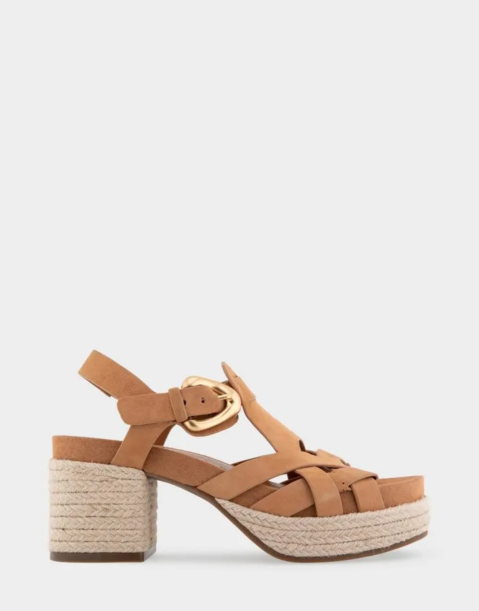 Aerosoles Comfortable Women039s Strappy Molded Footbed Platform Sandal In Tan Suede Tan Suede Women Clogs and Mules Aerosoles Comfortable Women039s Strappy Molded Footbed Platform Sandal In Tan Suede Tan Suede Women Clogs and Mules