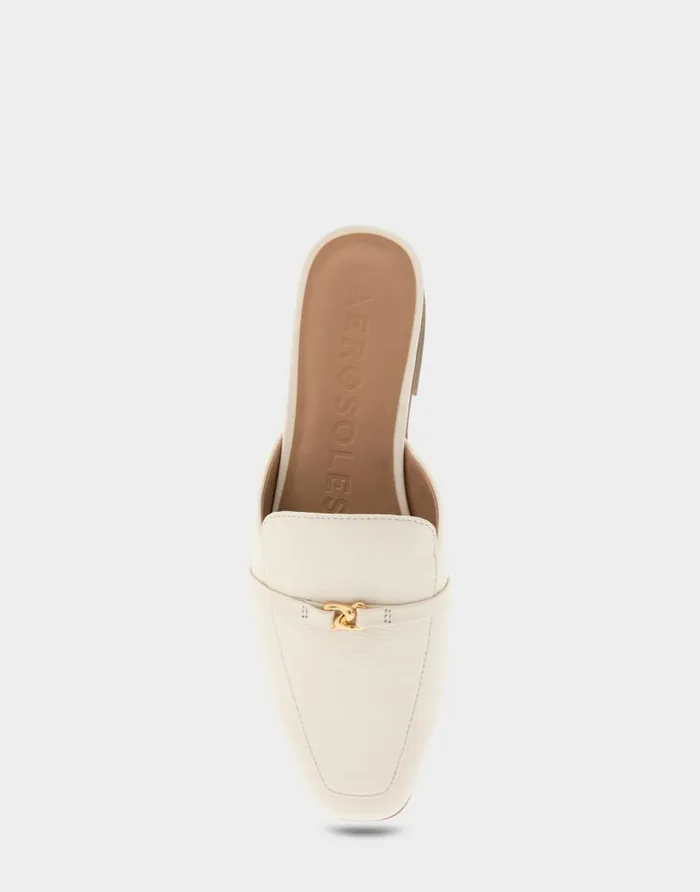 Aerosoles Comfortable Women039s Tailored Slip On Loafer In Eggnog Pebbled Leather Eggnog Pebbled Leather Women Loafers
