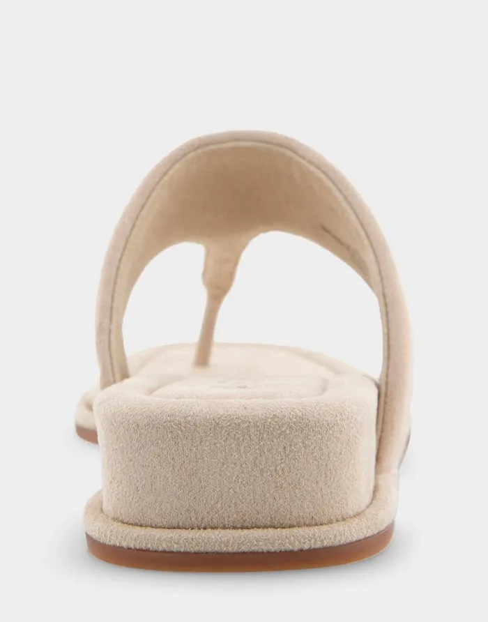 Aerosoles Comfortable Women039s Thong Mini Wedge Sandal In Pale Khaki Suede Pale Khaki Suede Women Wedges