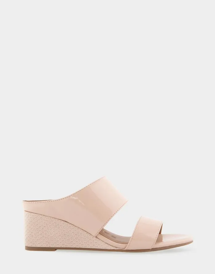 Aerosoles Comfortable Women039s Two Band Mid Wedge Slide Sandal In Cipria Faux Leather Cipria Faux Leather Women Wedges Aerosoles Comfortable Women039s Two Band Mid Wedge Slide Sandal In Cipria Faux Leather Cipria Faux Leather Women Wedges