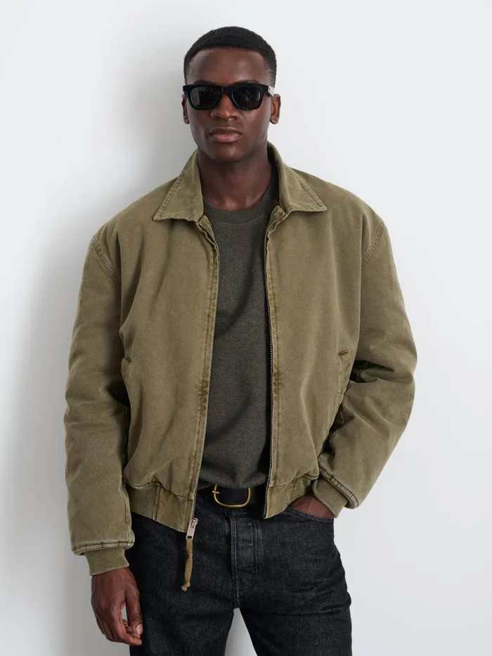 Alex Mill Jackets Coats Men Flight Jacket In Canvas
