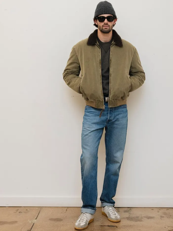 Alex Mill Jackets Coats Men Flight Jacket In Canvas