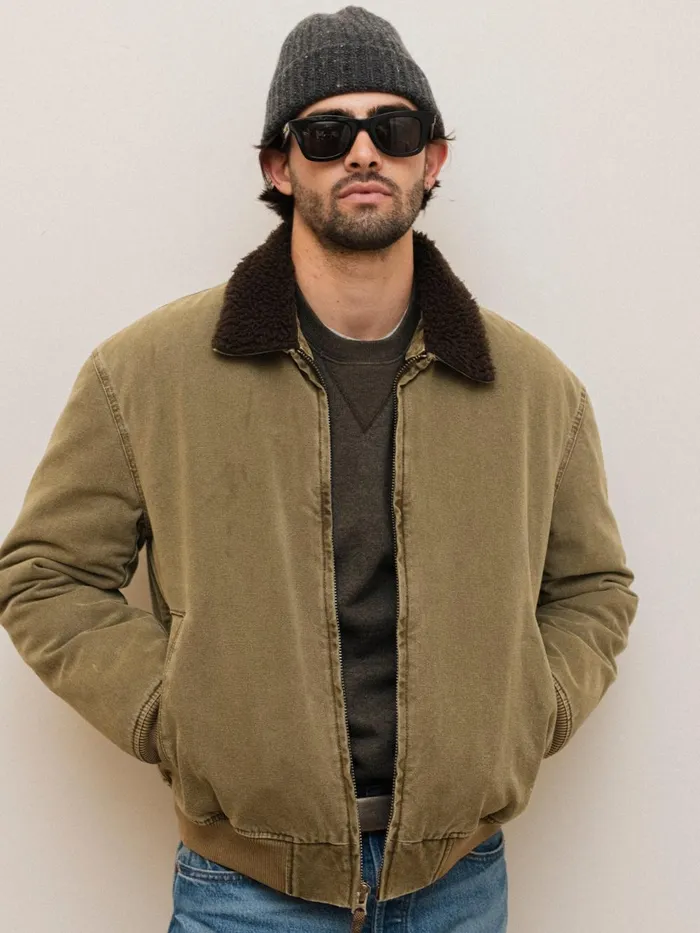 Alex Mill Jackets Coats Men Flight Jacket In Canvas