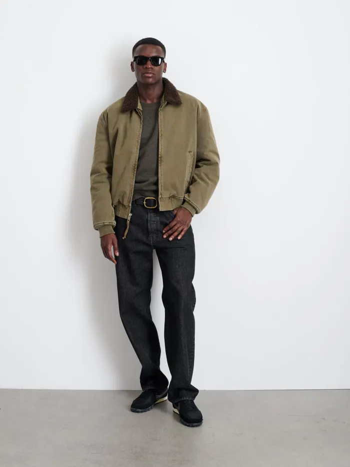 Alex Mill Jackets Coats Men Flight Jacket In Canvas
