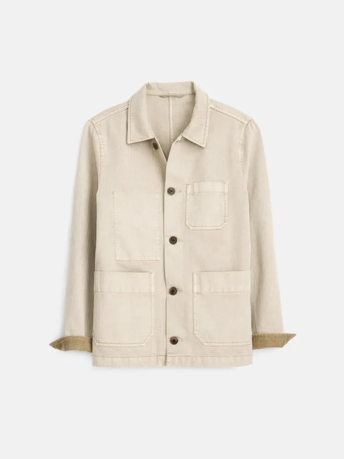 Alex Mill Jackets Outerwear Women Britt Work Jacket In Herringbone Putty