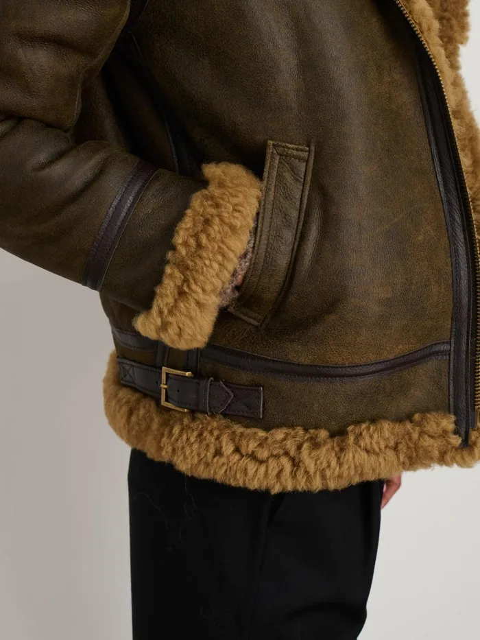 Alex Mill Jackets Outerwear Women Owen Barry Amy Aviator Shearling Coat
