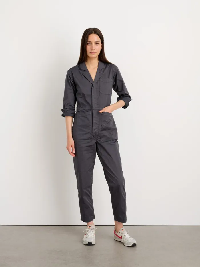 Alex Mill Jumpsuits Women Standard Jumpsuit In Cotton Twill Iron Grey