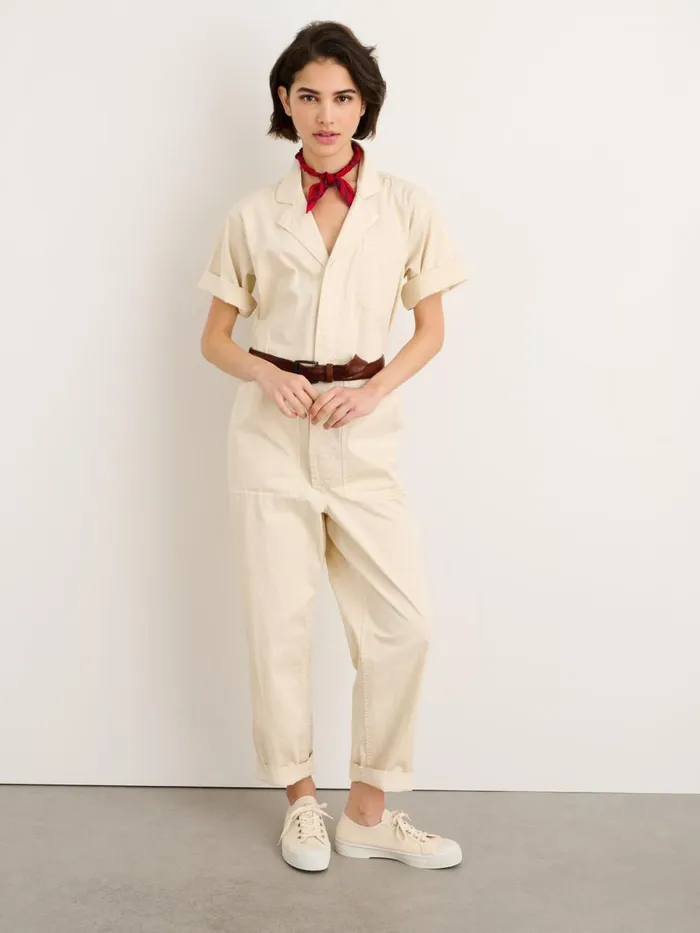 Alex Mill Jumpsuits Women Standard Short Sleeve Jumpsuit Oatmilk