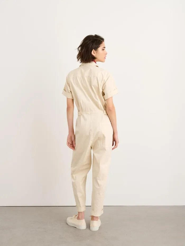 Alex Mill Jumpsuits Women Standard Short Sleeve Jumpsuit Oatmilk