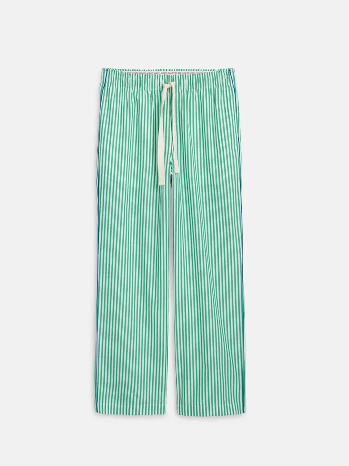 Alex Mill Pajamas Slippers Women P039jimmies Sleep Pant In Stripe Green Stripe