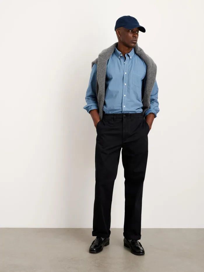Alex Mill Pants Men Straight Leg Pant In Vintage Washed Chino Washed Black