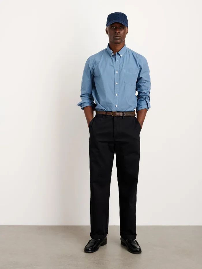 Alex Mill Pants Men Straight Leg Pant In Vintage Washed Chino Washed Black