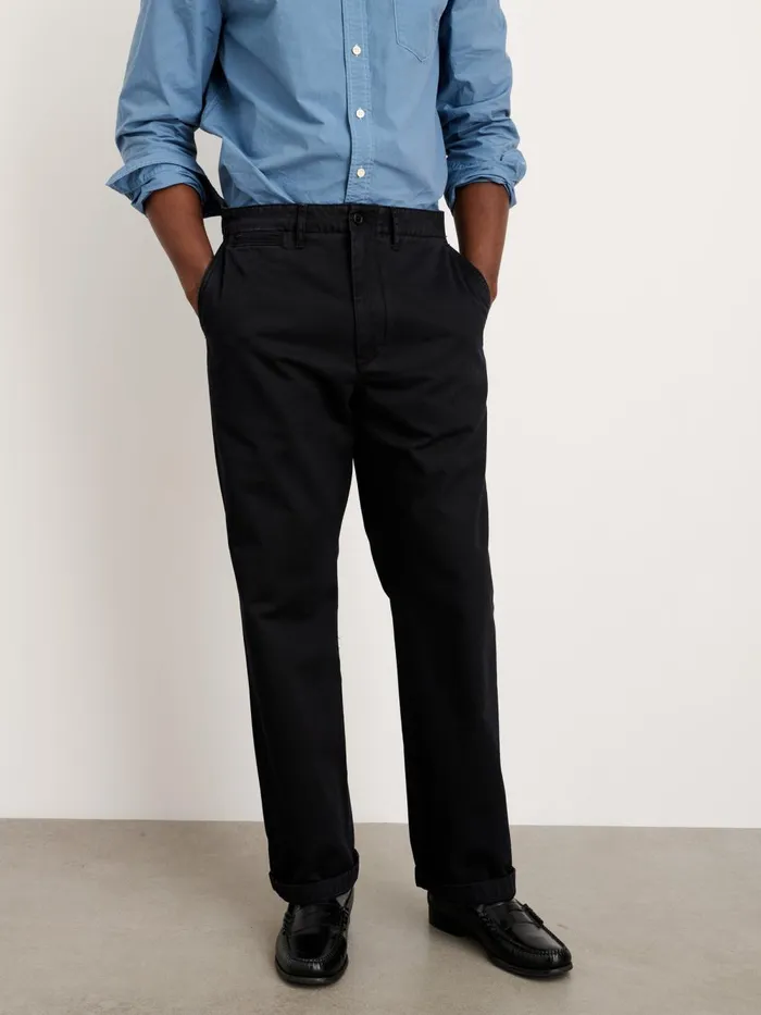 Alex Mill Pants Men Straight Leg Pant In Vintage Washed Chino Washed Black
