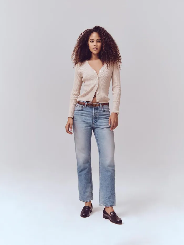 Alex Mill Pants Women Bev Relaxed Jean Vintage Dark Indigo