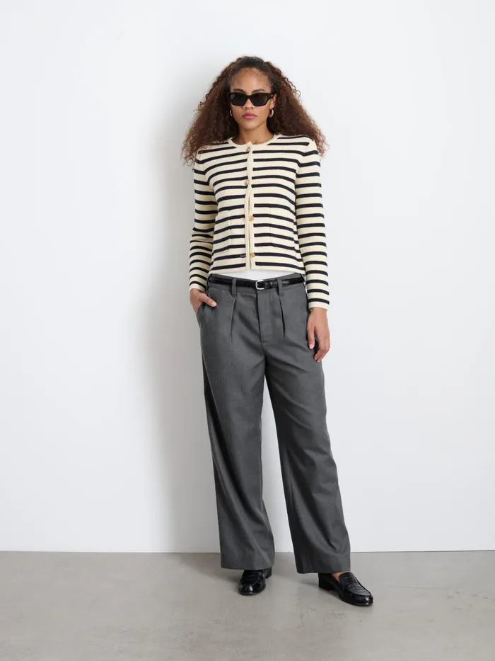 Alex Mill Set Dressing Women Soho Trouser In Wool Charcoal