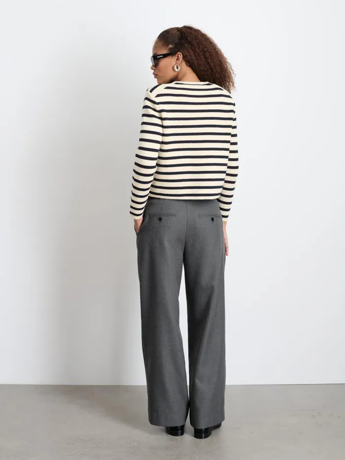 Alex Mill Set Dressing Women Soho Trouser In Wool Charcoal