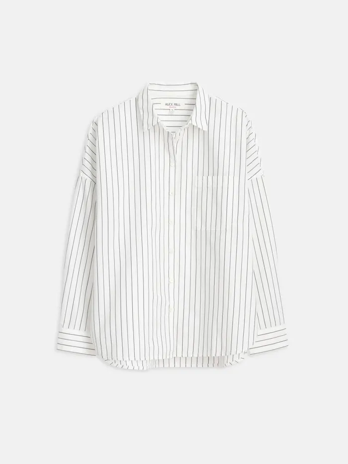 Alex Mill Shirts Tops Women Jo Shirt In Striped Paper Poplin