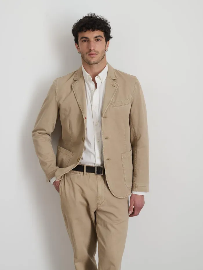 Alex Mill Suiting Blazers Men Mill Blazer In Vintage Wash Chino Faded Khaki