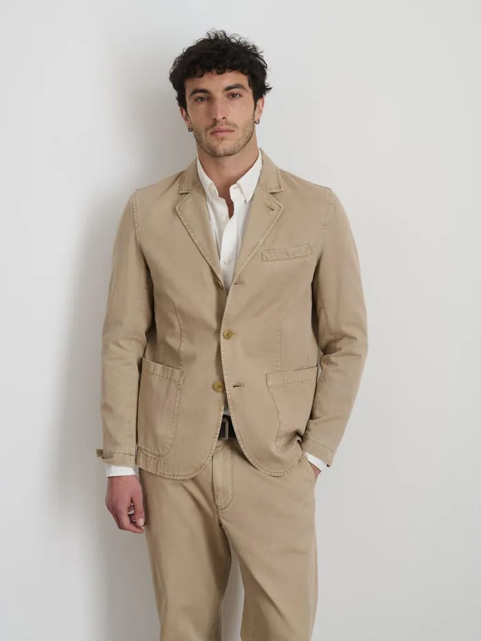 Alex Mill Suiting Blazers Men Mill Blazer In Vintage Wash Chino Faded Khaki