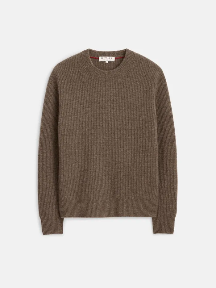 Alex Mill Sweaters Women Jordan Sweater In Washed Cashmere Heather Walnut