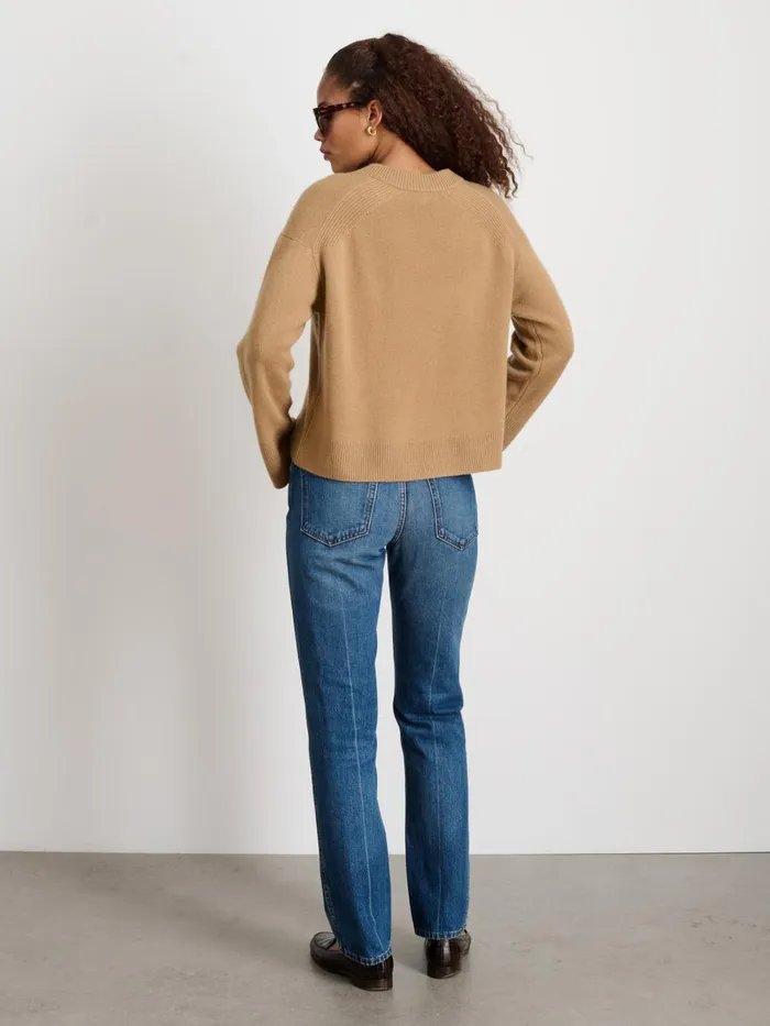 Alex Mill Sweaters Women Rowan VNeck In Cashmere Light Camel