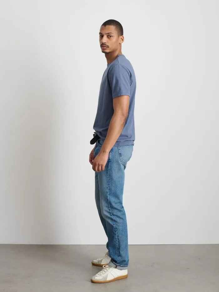 Alex Mill Tees Polos Men Standard TShirt In Slub Cotton Vintage Indigo