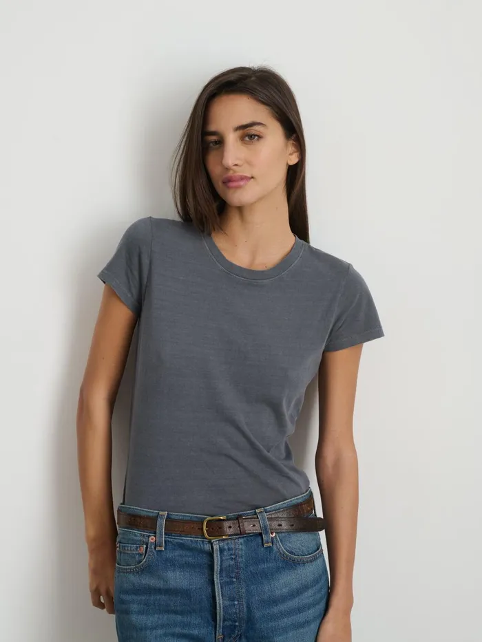 Alex Mill Tees Tanks Women Prospect Tee In Cotton Jersey Charcoal