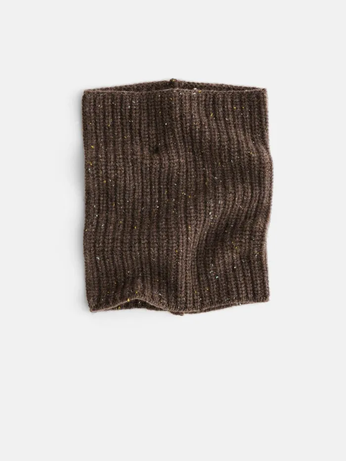 Alex Mill Women Cashmere Donegal Neckwarmer Chocolate Donegal