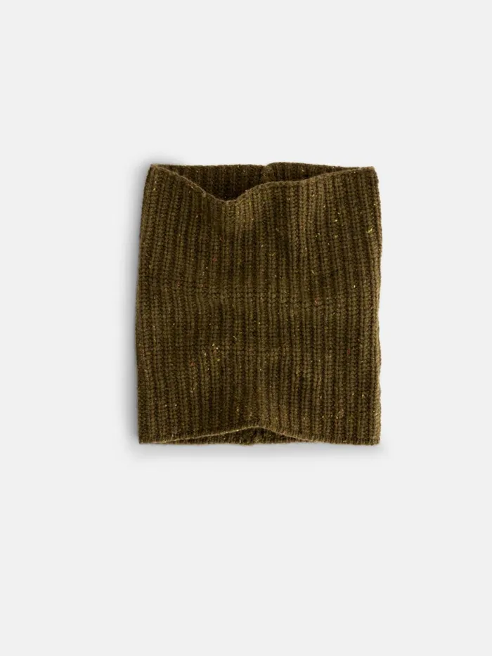 Alex Mill Women Cashmere Donegal Neckwarmer Moss Donegal