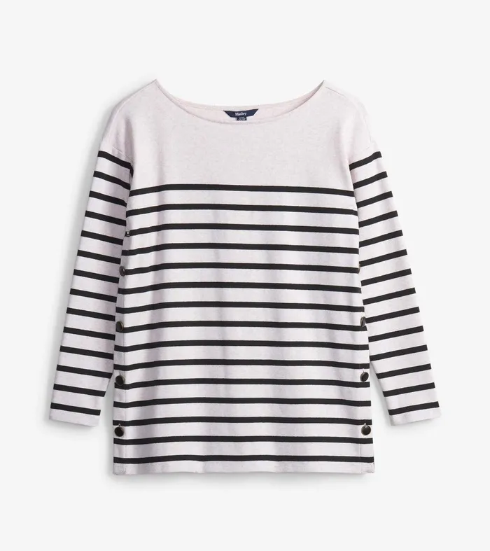 Ali Breton Top 8211 Cream Melange Stripes Hatley