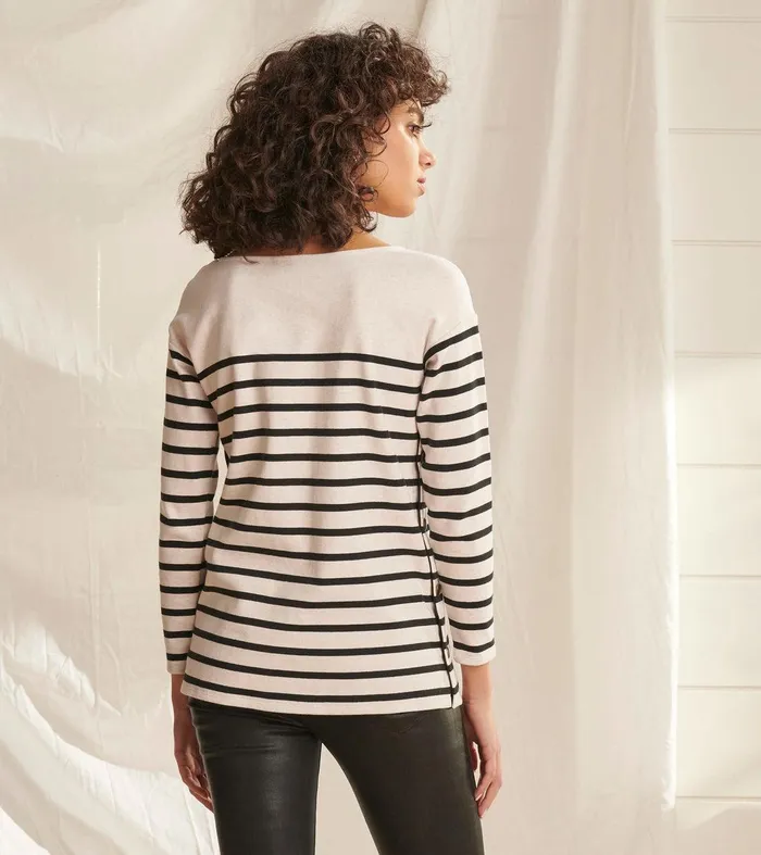 Ali Breton Top 8211 Cream Melange Stripes Hatley