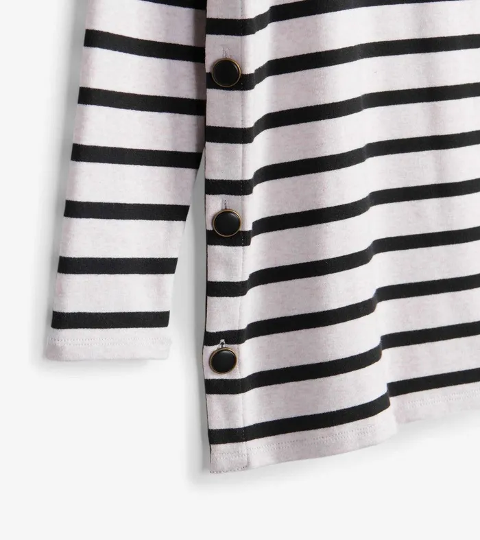 Ali Breton Top 8211 Cream Melange Stripes Hatley