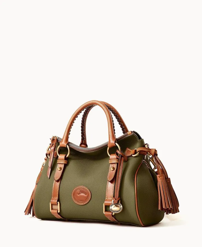All Weather Leather 30 Satchel 30 Green Woman Dooney and Bourke Satchels All Weather Leather 30 Satchel 30 Green Woman Dooney and Bourke Satchels