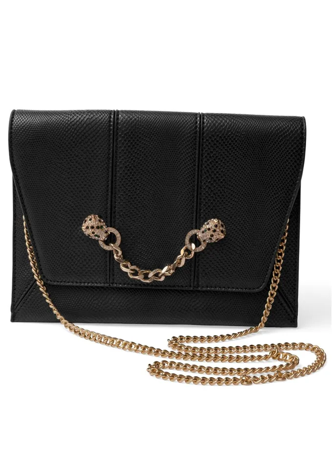 ANIMAL CHAIN CROSSBODY BAG Black Women VENUS Handbags