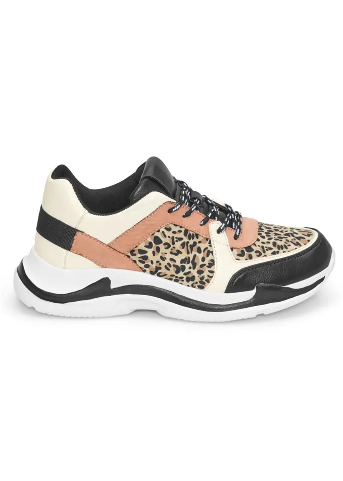 ANIMAL PRINT SNEAKERS Camel Multi Women VENUS Casual