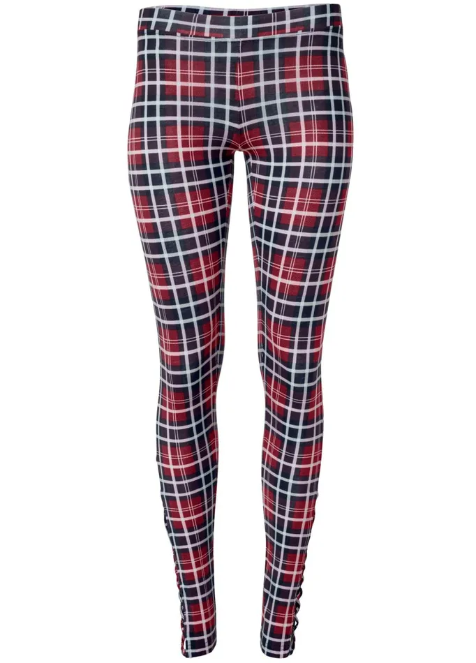 ANKLE DETAIL LEGGINGS Red Multi Women VENUS Casual